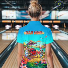 Load image into Gallery viewer, Custom Summer Bowling Jersey for Women Unisex Bowling Shirts for Team Polo &amp; 1/4 Zip HNT243