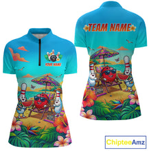 Load image into Gallery viewer, Custom Summer Bowling Jersey for Women Unisex Bowling Shirts for Team Polo &amp; 1/4 Zip HNT243