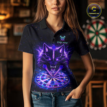 Load image into Gallery viewer, Custom Galaxy Thunder Wolf Darts Board Dart Shirts For Women Darts Team Jerseys Dart League NNT150