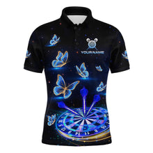 Load image into Gallery viewer, Custom Galaxy Butterflies Darts Board Dart Shirts For Men Darts Team Jerseys Dart League NNT151
