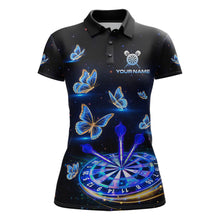 Load image into Gallery viewer, Custom Galaxy Butterflies Darts Board Dart Shirts For Women Darts Team Jerseys Dart League NNT151