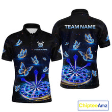 Load image into Gallery viewer, Custom Galaxy Butterflies Darts Board Dart Shirts For Men Darts Team Jerseys Dart League NNT151