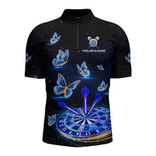 Load image into Gallery viewer, Custom Galaxy Butterflies Darts Board Dart Shirts For Men Darts Team Jerseys Dart League NNT151