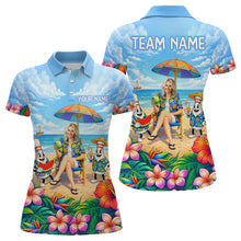 Load image into Gallery viewer, Custom Photo Funny Summer Bowling Jersey for Women Bowling Team Shirts Polo &amp; 1/4 Zip HNT258