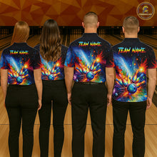 Load image into Gallery viewer, Custom Colorful Bowling Jersey for Women Bowling Uniform Polo &amp; 1/4 Zip Bowling Team Shirts HNT226