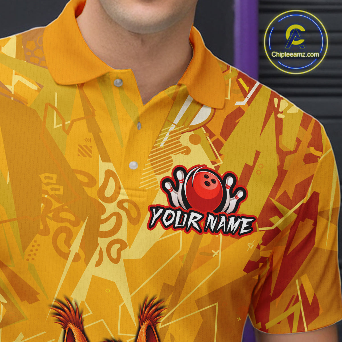 Funny Squirrel Custom Bowling Jersey for Men Bowling Team Shirts Bowling League HNT303