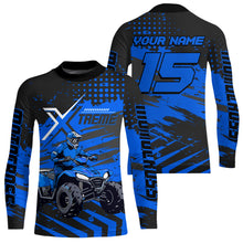 Load image into Gallery viewer, Custom Blue Off-Road Quad Bike Shirt Extreme ATV Motocross Shirts Kid Men Women UPF30+ DNT79