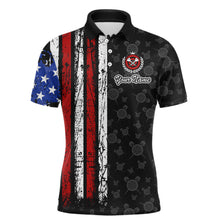 Load image into Gallery viewer, Custom US Flag Dart Shirts For Men Dart Board Shirts Polo &amp; 1/4 Zip Dart Jersey Team NNT125