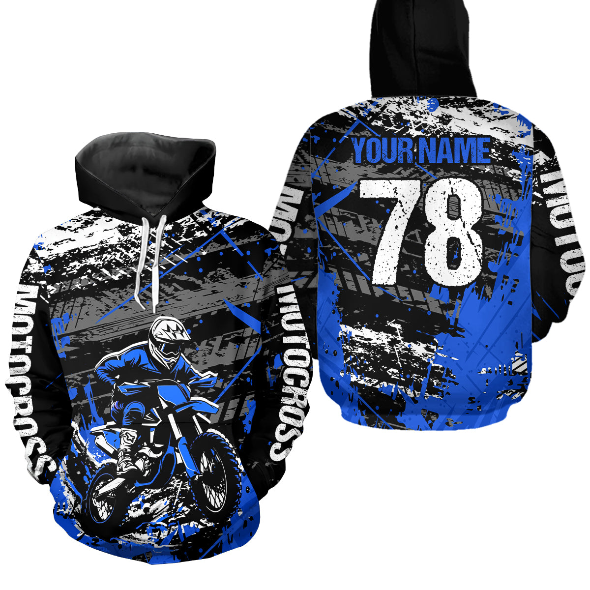 Motocross Hoodie Dirt Bike Off Road Custom Motocross Hoodie Shirt for Men Women HOT24