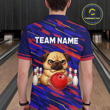 Load image into Gallery viewer, Custom Funny Dog Bowling Jersey for Men Bowling Uniform Polo &amp;1/4 Zip Bowling Team Shirts HNT249