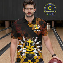 Load image into Gallery viewer, Custom Funny Bee Bowling Jersey for Men Bowling Team Shirts Bowling Polo &amp; 1/4 Zip HNT267