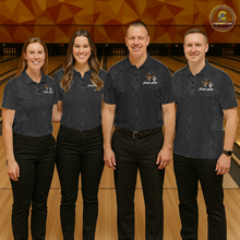 Load image into Gallery viewer, Custom Black Cobra Snake Bowling Jersey for Men Bowling Team Shirts Bowling League HNT309
