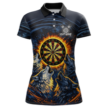 Load image into Gallery viewer, Custom Funny Flame Wolf Darts Board Dart Shirts For Women Darts Team Jerseys Dart Tournament NNT149