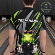 Load image into Gallery viewer, Custom Funny Frog Bowling Jersey for Men Bowling Team Shirts Bowling Polo &amp; 1/4 Zip HNT261