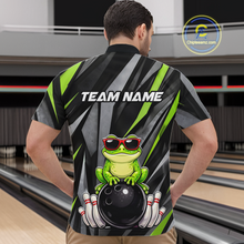 Load image into Gallery viewer, Custom Funny Frog Bowling Jersey for Men Bowling Team Shirts Bowling Polo &amp; 1/4 Zip HNT261