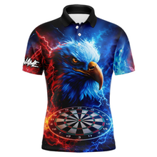 Load image into Gallery viewer, Custom Lightning Thunder Eagle Dart Shirts for Men Darts Team Jerseys Polo &amp; 1/4 Zip NNT137
