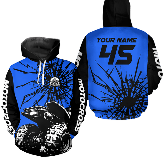 Custom ATV Motocross Hoodie Youth Off-Road Quad Bike Hoodie for Kid Men Women HOT05