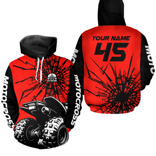 Custom ATV Motocross Hoodie Youth Off-Road Quad Bike Hoodie for Kid Men Women HOT05