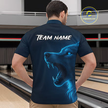 Load image into Gallery viewer, Custom Wolf Bowling Jersey for Men Polo &amp; 1/4 Zip Bowling Team Shirts Bowling League HNT149