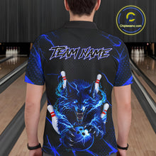 Load image into Gallery viewer, Custom Thunder Wolf Bowling Jersey for Men Bowling Uniform Polo &amp;1/4 Zip Bowling Team Shirts HNT250