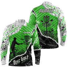 Load image into Gallery viewer, Disc Golf Abstract Grunge Mens Disc Golf Polo Shirt Custom Name And Number Disc Golf Gifts For Men YYD0036