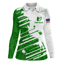 Load image into Gallery viewer, Best Golf Polo Shirts For Womens Custom Name, Golf Abstract Grunge Shirt Gifts YYD0042