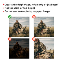 Load image into Gallery viewer, Personalized Deer Hunting Shirt with Your Deer Photo &amp; Name, Full Print 3D Shirt NHT235