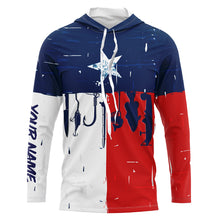 Load image into Gallery viewer, Texas flag UV protection fishing shirt fishing jersey for fisherman A66