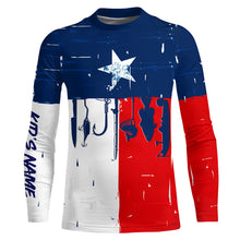 Load image into Gallery viewer, Texas flag UV protection fishing shirt fishing jersey for fisherman A66