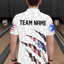 Load image into Gallery viewer, Personalized Puerto Rico Flag Bowling Polo Shirts For Men, Puerto Rico Bowling Jerseys IPHW8805