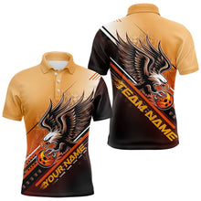Load image into Gallery viewer, Personalized Tribal Eagle Bowling Men Polo Shirts, Eagle Bowling Team Bowling League Shirt IPHW8806