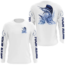 Load image into Gallery viewer, Sailfish Long Sleeve Fishing Shirts, Sailfish Custom Fishing Jerseys Saltwater Fishing Gifts IPHW6882