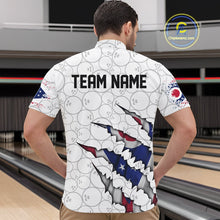 Load image into Gallery viewer, Custom Ohio Flag Bowling Team Quarter-Zip Shirts For Men, Ohio Bowling League Shirt IPHW9835
