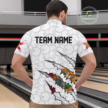 Load image into Gallery viewer, Custom Florida Flag Bowling Team Quarter-Zip Shirts For Men, Florida Bowling League Shirt IPHW9838