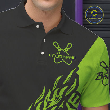 Custom Bowling Shirts For Men And Women, Bowling Team Shirts Bowling Strike | Green IPHW4291