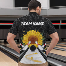 Load image into Gallery viewer, Custom Sunflower Bowling Quarter-Zip Shirts For Men, Sunflower Bowling Team Jerseys IPHW8436