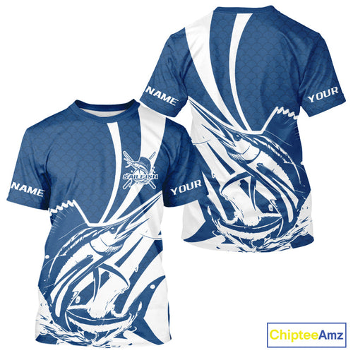 Custom Sailfish Fishing Saltwater Shirts, Sailfish Fishing Jerseys IPHW9189