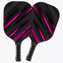 Load image into Gallery viewer, Custom Black And Pink Double-Sided Printing Pickleball Paddle, Pickleball Equipment Pickleball Gifts IPHW7215