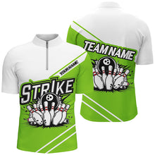 Load image into Gallery viewer, Green Strike Bowling Shirts For Men And Women, Custom Team Name Bowling Jerseys Bowlers Outfits IPHW6692