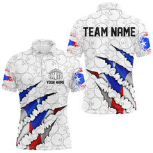 Load image into Gallery viewer, Personalized Puerto Rico Flag Bowling Polo Shirts For Men, Puerto Rico Bowling Jerseys IPHW8725