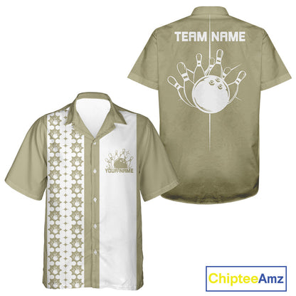 Custom Classic Retro Bowling Team  Shirt, Vintage Style Bowlers Outfits IPHW10073