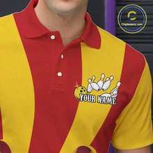 Load image into Gallery viewer, Custom Arizona State Flag Bowling Team Polo Shirts For Men, Bowling League Shirt IPHW9266