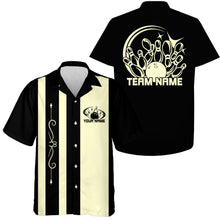 Load image into Gallery viewer, Custom Classic Vintage Bowling Team Shirts, 50S Retro Bowling Button Up Shirt IPHW10088