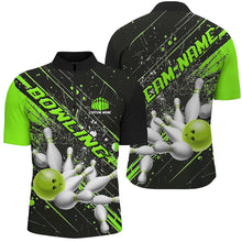 Load image into Gallery viewer, Green Strike Bowling Custom Team Shirts For Men And Women, Bowling League Outfits For Bowlers IPHW6336