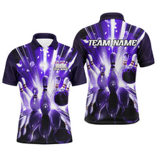 Load image into Gallery viewer, Custom Multi-Color Bowling Ball And Pins Bowlers Shirts For Men And Women, Bowling League Style Shirts For Team IPHW6589