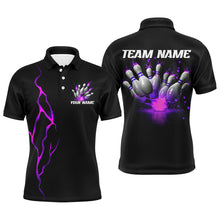 Load image into Gallery viewer, Multi-Color Flame Thunder Custom Bowling Shirts With Name, Bowling League Shirts For Team Bowlers Outfits IPHW6598