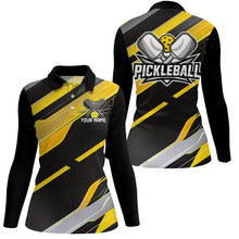 Load image into Gallery viewer, Custom Ladies Pickleball Polo Shirts, Outdoor Pickleball Outfits For Players | Yellow IPHW6929