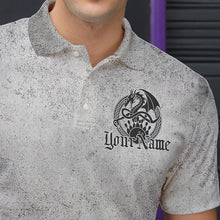 Load image into Gallery viewer, Custom Vintage Viking Dragon Bowling Polo Team Shirts For Men, Celtic Bowling Shirt IPHW8586