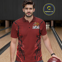 Load image into Gallery viewer, Red Custom Funny Turkey Bowling Jerseys, Bowling Team League Shirt Men Bowlers Outfit IPHW10809