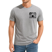 Load image into Gallery viewer, Custom American Flag US Bowling T-Shirts For Men, Patriotic Bowling Shirt IPHW9053
